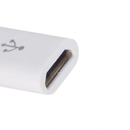 Plastic USB Type-C to Micro USB Adapter for OnePlus Two White
