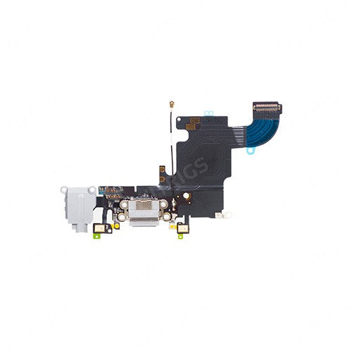 OEM Charging Port & Headphone Jack Flex for iPhone 6S Light Gray