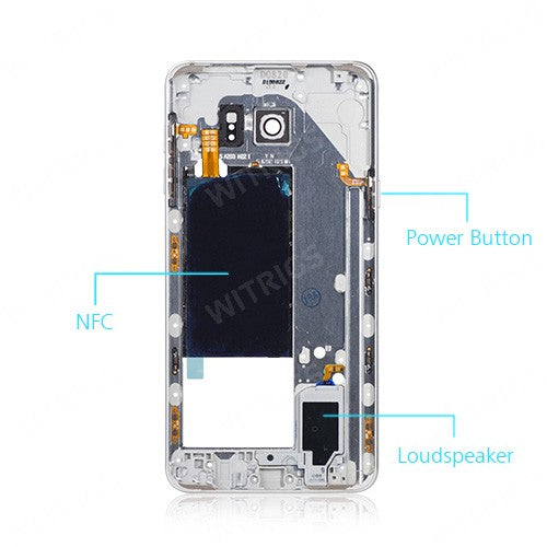 OEM Middle Housing Assembly for Samsung Galaxy Note 5 White