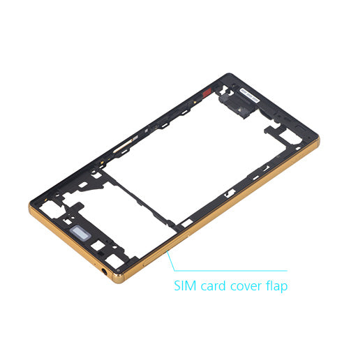 OEM Middle Frame for Sony Xperia Z5 Premium Dual Gold
