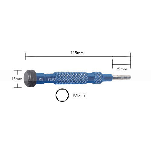 2.5mm Screwdriver for iPhone 6/6S Medium Plate Blue