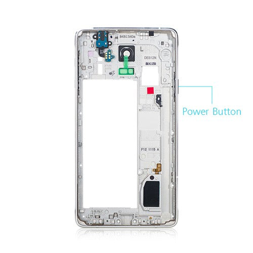 OEM Mid-frame Assembly for Samsung Galaxy Note 4 SM-N910V White