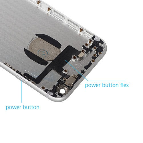 Custom Rear Housing Assembly for iPhone 6 Silver