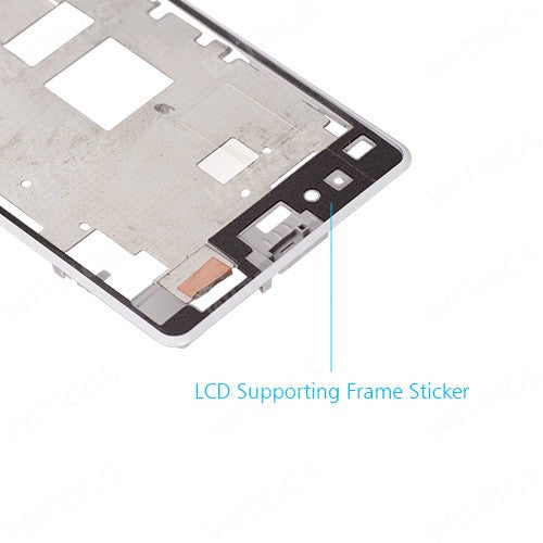 OEM LCD Supporting Frame for Sony Xperia Z1 Compact White