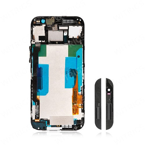 OEM LCD Screen Assembly (With Speaker Cover) for HTC One M8 Gray