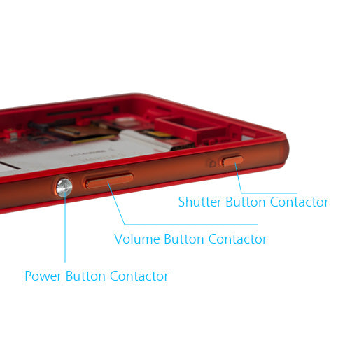 Custom LCD Screen Assembly Replacement for Sony Xperia Z3 Compact Red