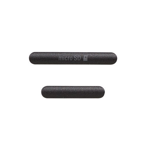 OEM Micro SD + USB Cover Flap for Sony Xperia M4 Aqua Black