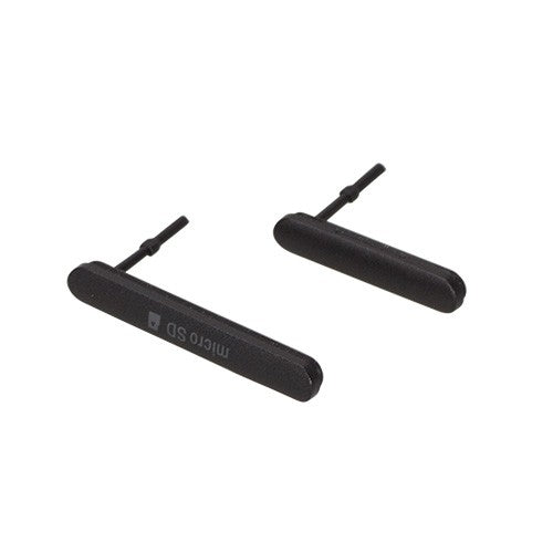 OEM Micro SD + USB Cover Flap for Sony Xperia M4 Aqua Black