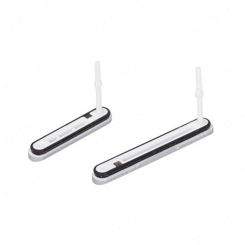 OEM Micro SD + USB Cover Flap for Sony Xperia M4 Aqua White