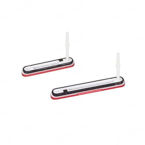 OEM Micro SD + USB Cover Flap for Sony Xperia M4 Aqua Red