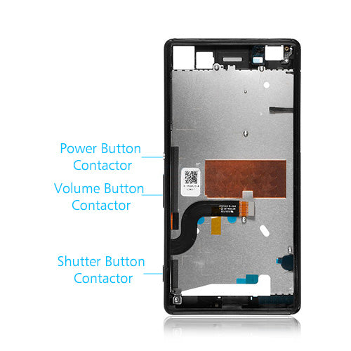 OEM Middle Frame for Sony Xperia M5 Black