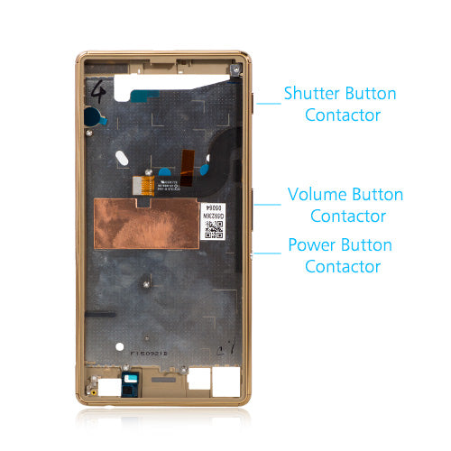 OEM Middle Frame for Sony Xperia M5 Gold