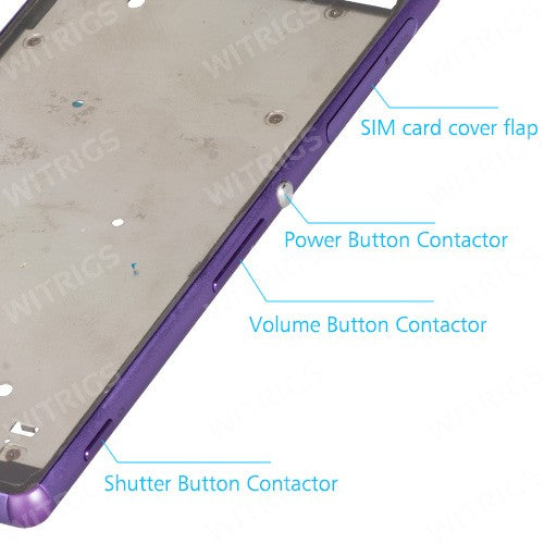 OEM Middle Frame for Sony Xperia Z3 Purple