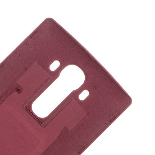 Custom Back Cover for LG G4 Red Leather