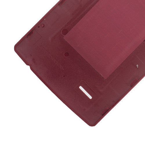 Custom Back Cover for LG G4 Red Leather