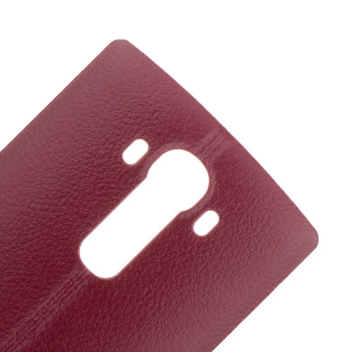 Custom Back Cover for LG G4 Red Leather