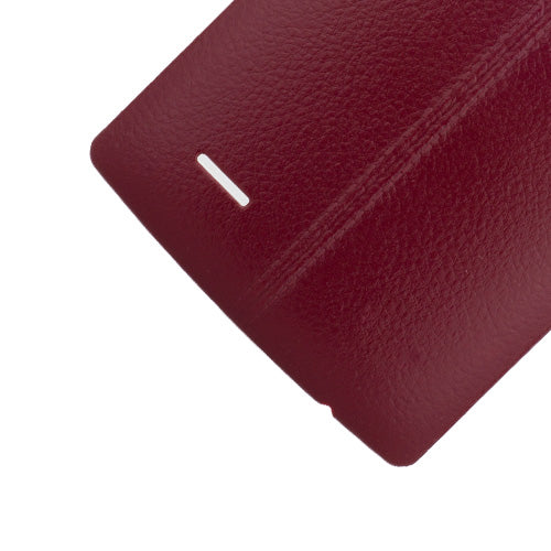 Custom Back Cover for LG G4 Red Leather