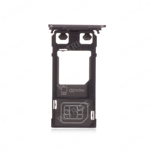 OEM SIM & SD Card Tray for Sony Xperia X Graphite Black