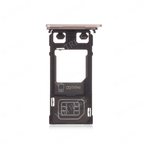 OEM SIM & SD Card Tray for Sony Xperia X Rose Gold