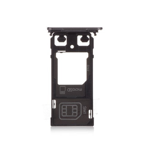 OEM SIM & SD Card Tray for Sony Xperia X Dual Graphite Black