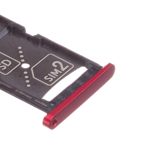 OEM SIM Card & SD Card Tray for Motorola Droid Turbo 2 Dual Wine Red