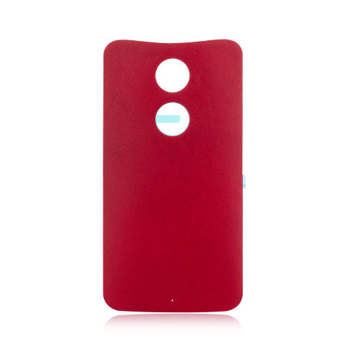 OEM Leather Battery Cover for Motorola Moto X2 Wine Red