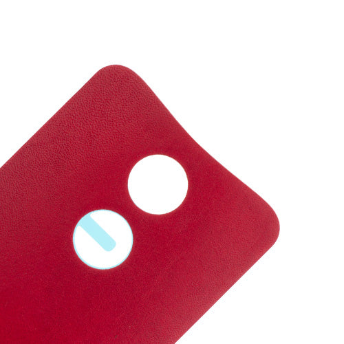 OEM Leather Battery Cover for Motorola Moto X2 Wine Red