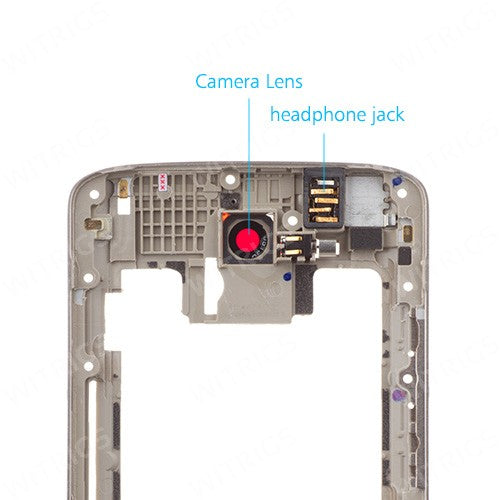 OEM Back Frame for Motorola Droid Turbo 2 Gold