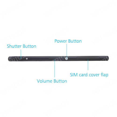 OEM Middle Frame for Sony Xperia M4 Aqua Dual Black