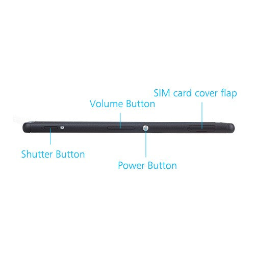 OEM Middle Frame for Sony Xperia M4 Aqua Black