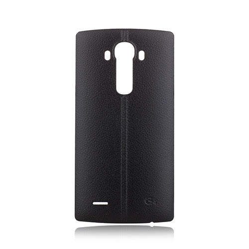 Custom Leather Battery Cover for LG G4 Black