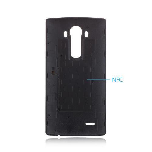 Custom Leather Battery Cover for LG G4 Black