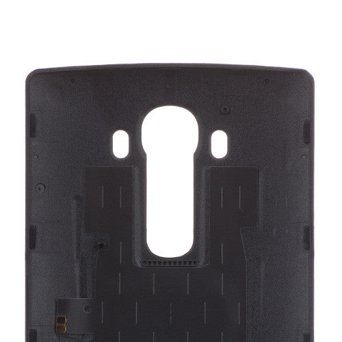 Custom Leather Battery Cover for LG G4 Black