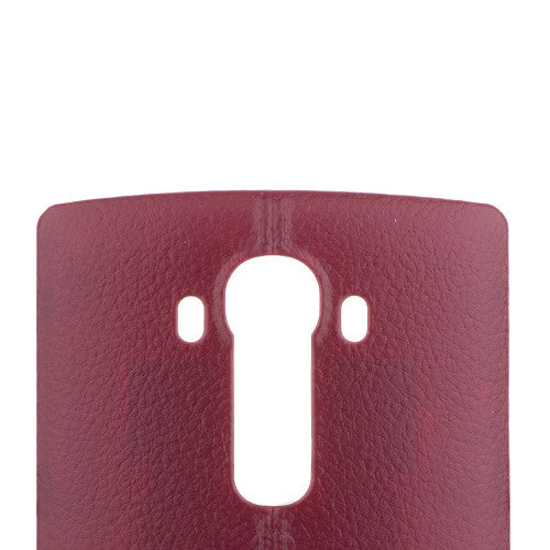 Custom Leather Battery Cover for LG G4 Wine Red