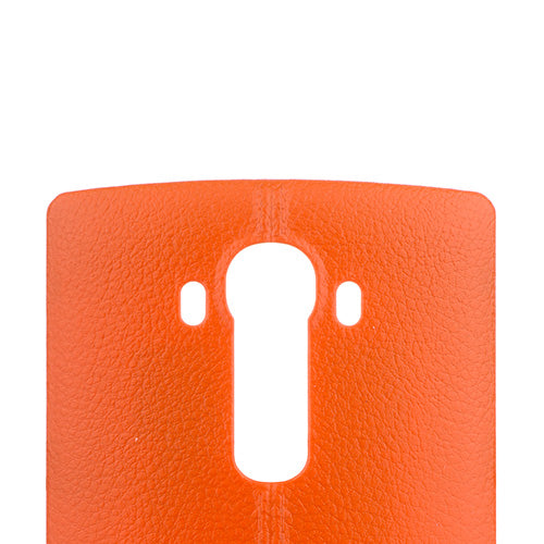 Custom Leather Battery Cover for LG G4 Orange