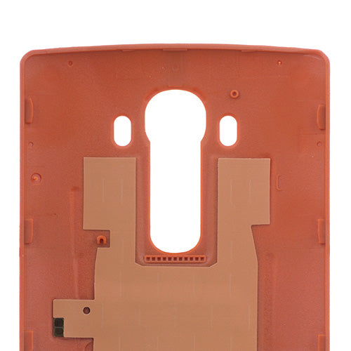 Custom Leather Battery Cover for LG G4 Orange