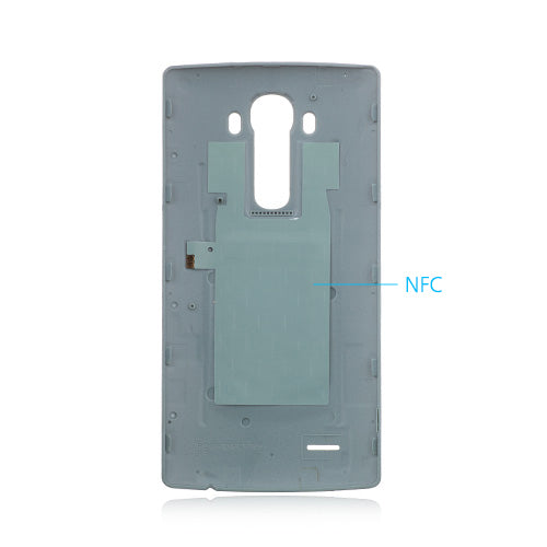 Custom Leather Battery Cover for LG G4 Blue