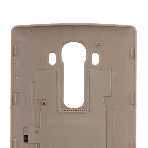 Custom Leather Battery Cover for LG G4 Cream Colored