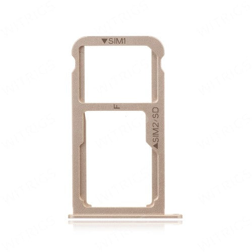 OEM SIM + SD Card Tray for Huawei P9 Plus Haze Gold