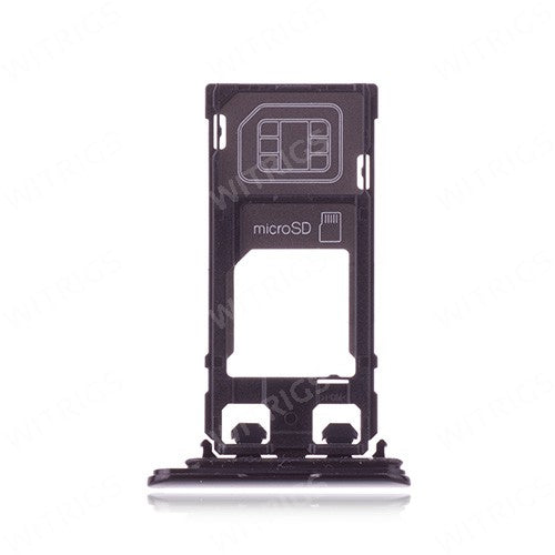 OEM SIM + SD Card Tray for Sony Xperia XZ Mineral Black