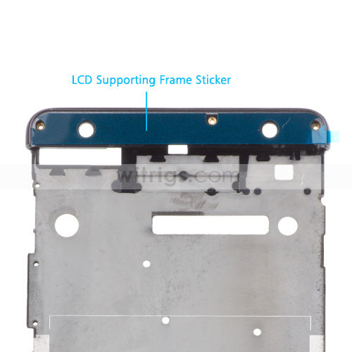 OEM LCD Supporting Frame for Sony Xperia XA Graphite Black