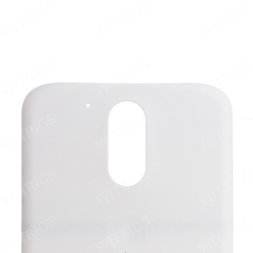 Custom Battery Cover for Motorola Moto G4 Plus White