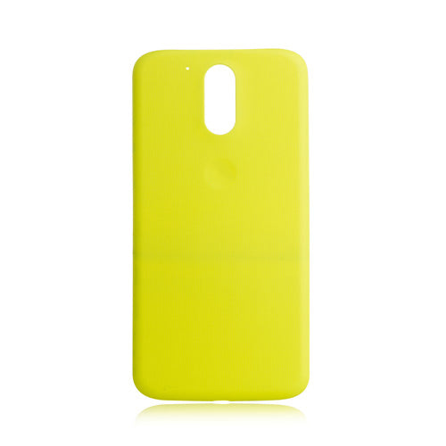 Custom Battery Cover for Motorola Moto G4 Plus Yellow