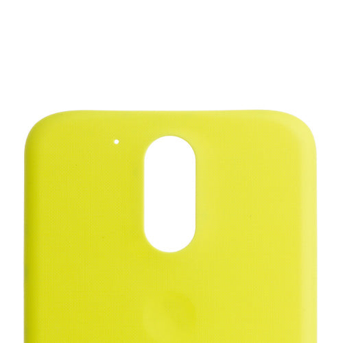 Custom Battery Cover for Motorola Moto G4 Plus Yellow