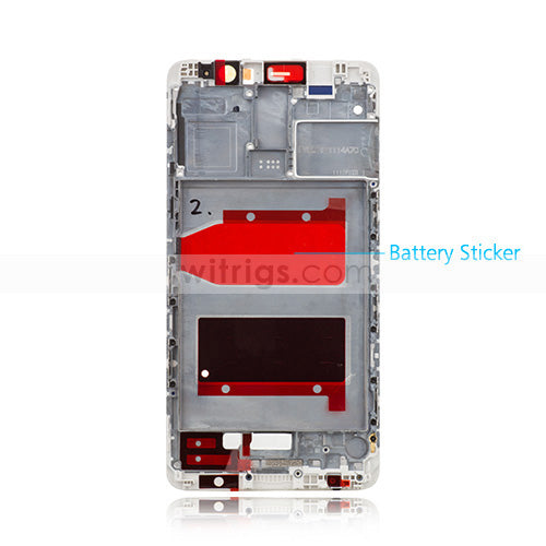 OEM LCD Supporting Frame for Huawei Mate 9 Ceramic White
