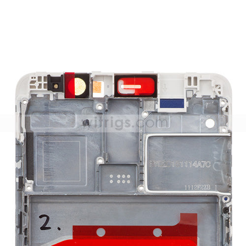 OEM LCD Supporting Frame for Huawei Mate 9 Ceramic White