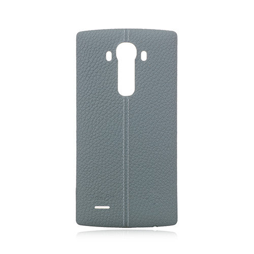 OEM Leather Back Cover for LG G4 Ice Blue