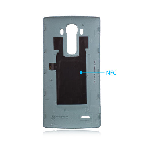 OEM Leather Back Cover for LG G4 Ice Blue
