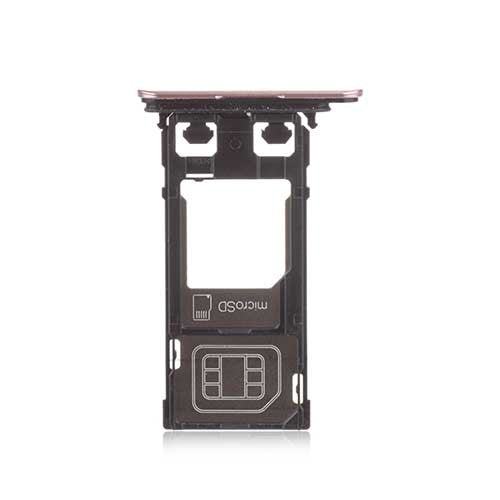 OEM SIM + SD Card Tray for Sony Xperia XZ Deep Pink