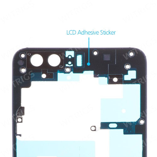 OEM Back Frame for Huawei Honor 8 Midnight Black